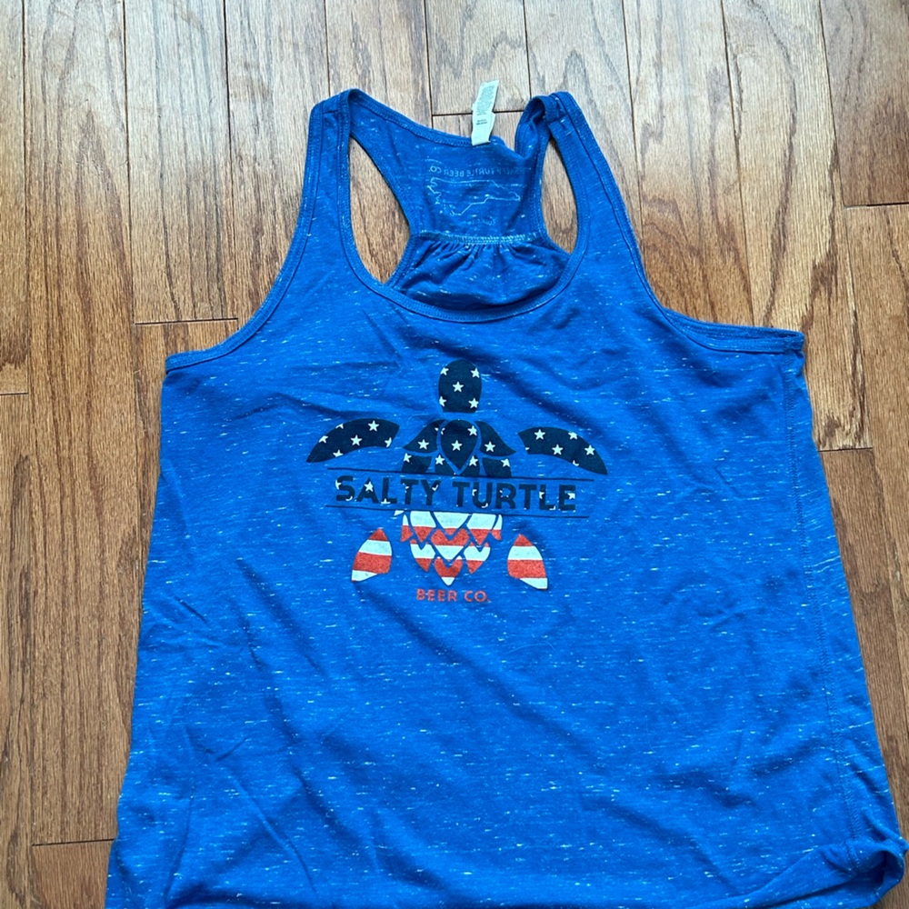 Patriotic Salty Turtle tank